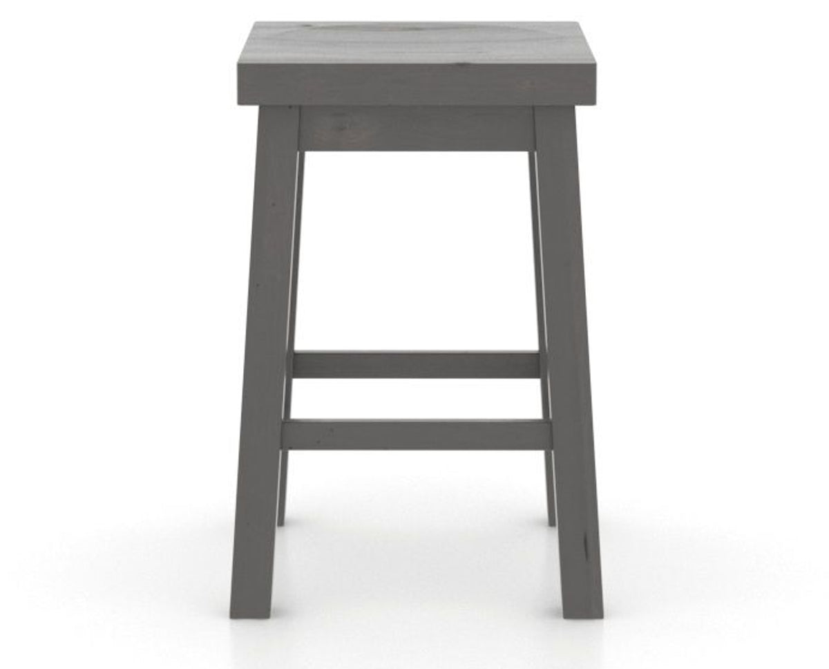 Canadel Loft Backless Counter Stool 5057 in 59 Davy's Grey, side view