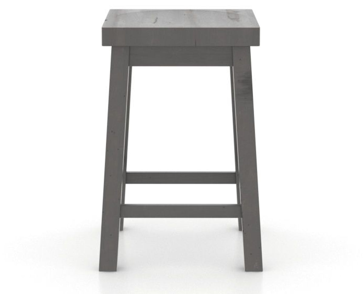 Canadel Loft Backless Counter Stool 5057 in 59 Davy's Grey, back view
