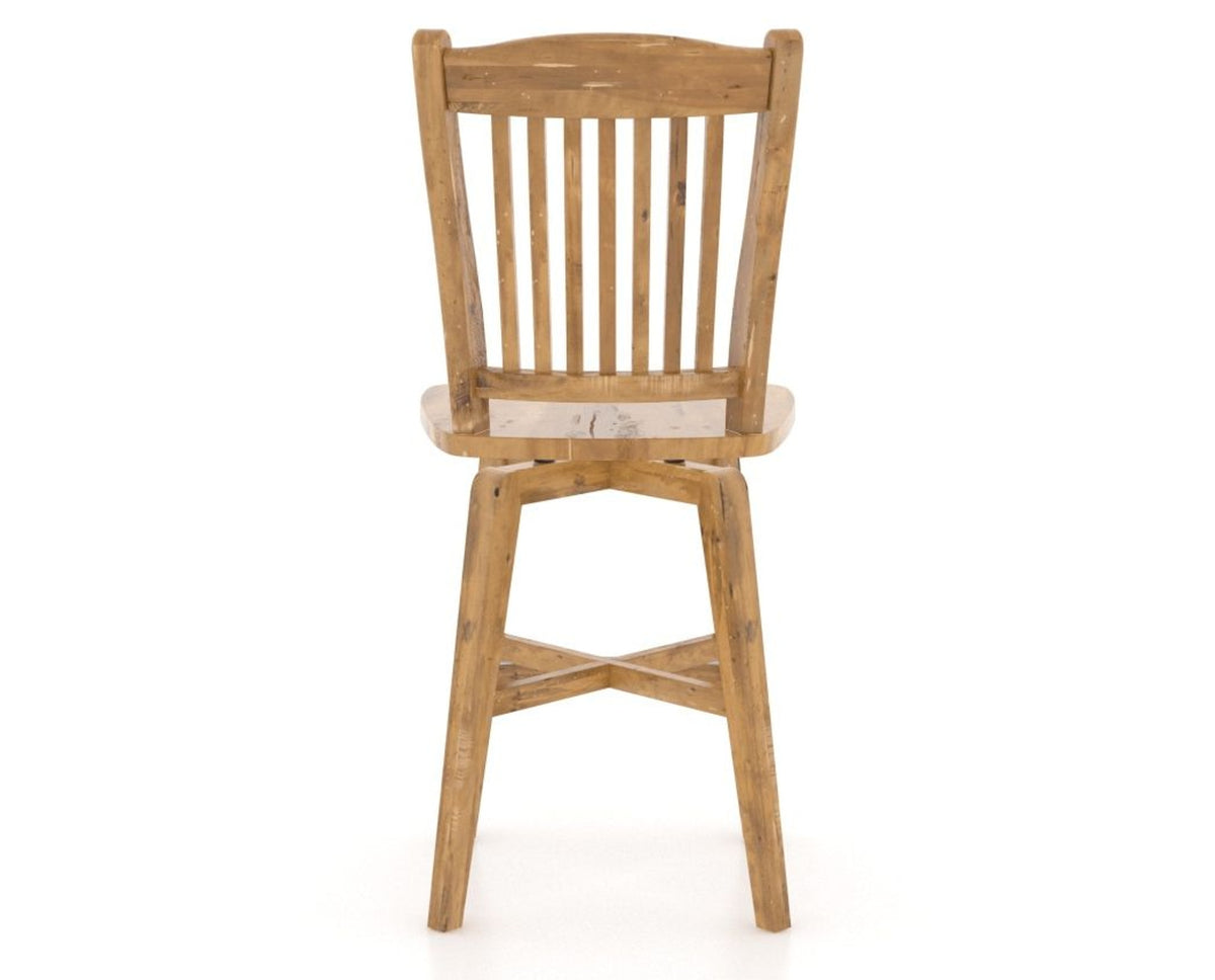 Canadel Champlain Counter Stool in Honey Washed, back view