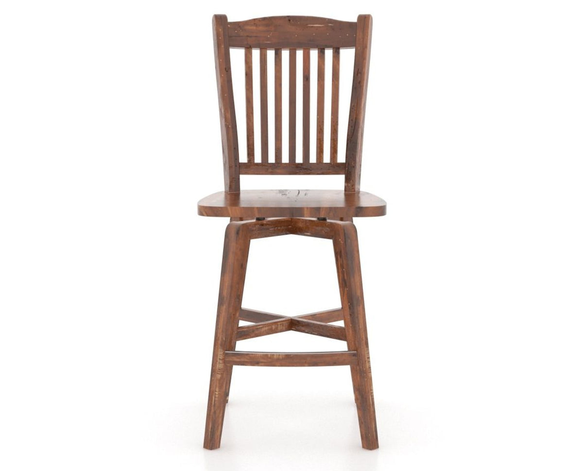 Canadel Champlain Counter Stool in Spice Washed, front view
