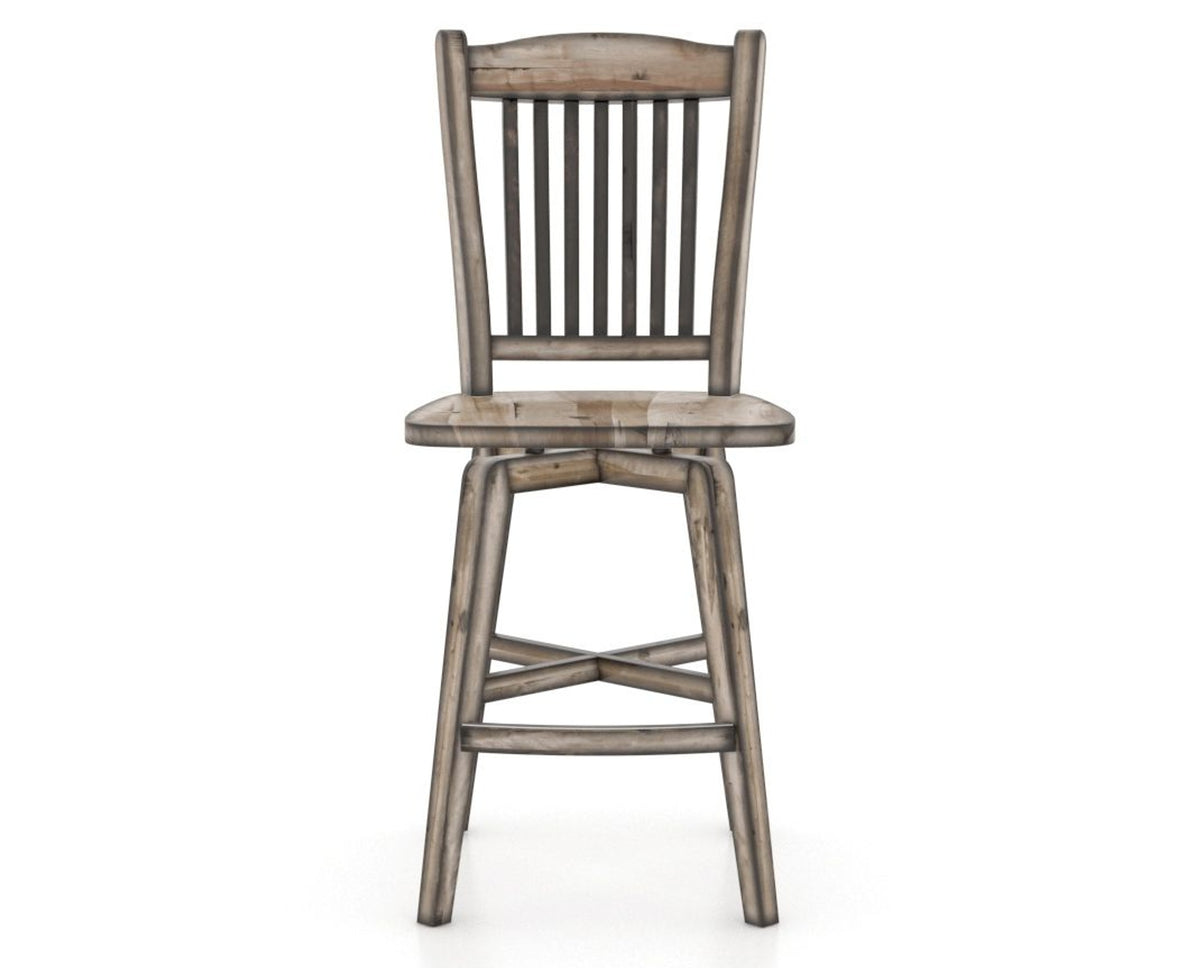 Canadel Champlain Counter Stool in Heritage Nature, front view