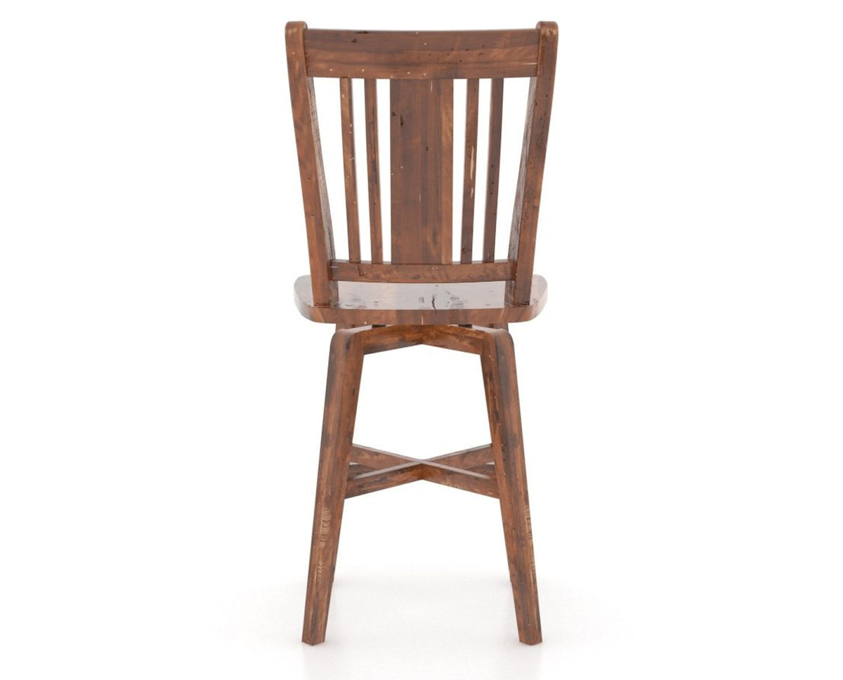 Canadel Champlain Lloyd Counter Stool in Spice Washed, back view