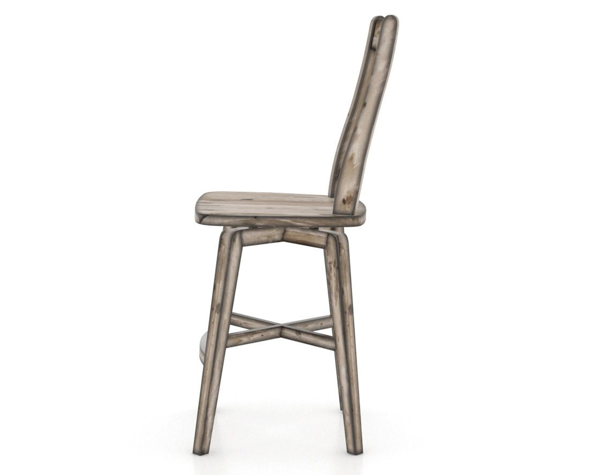 Canadel Champlain Lloyd Counter Stool in Heritage Nature, side view