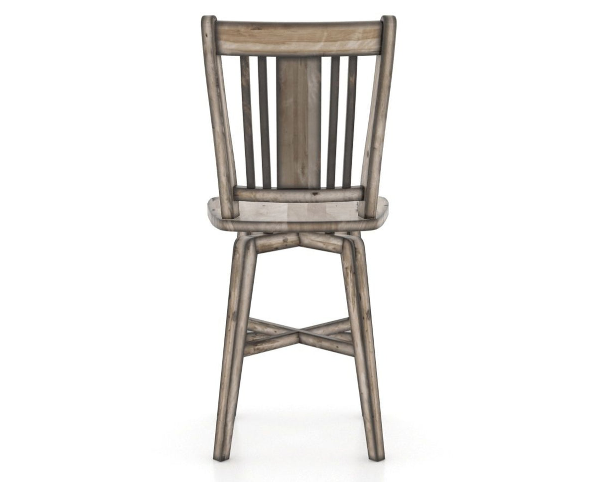 Canadel Champlain Lloyd Counter Stool in Heritage Nature, back view
