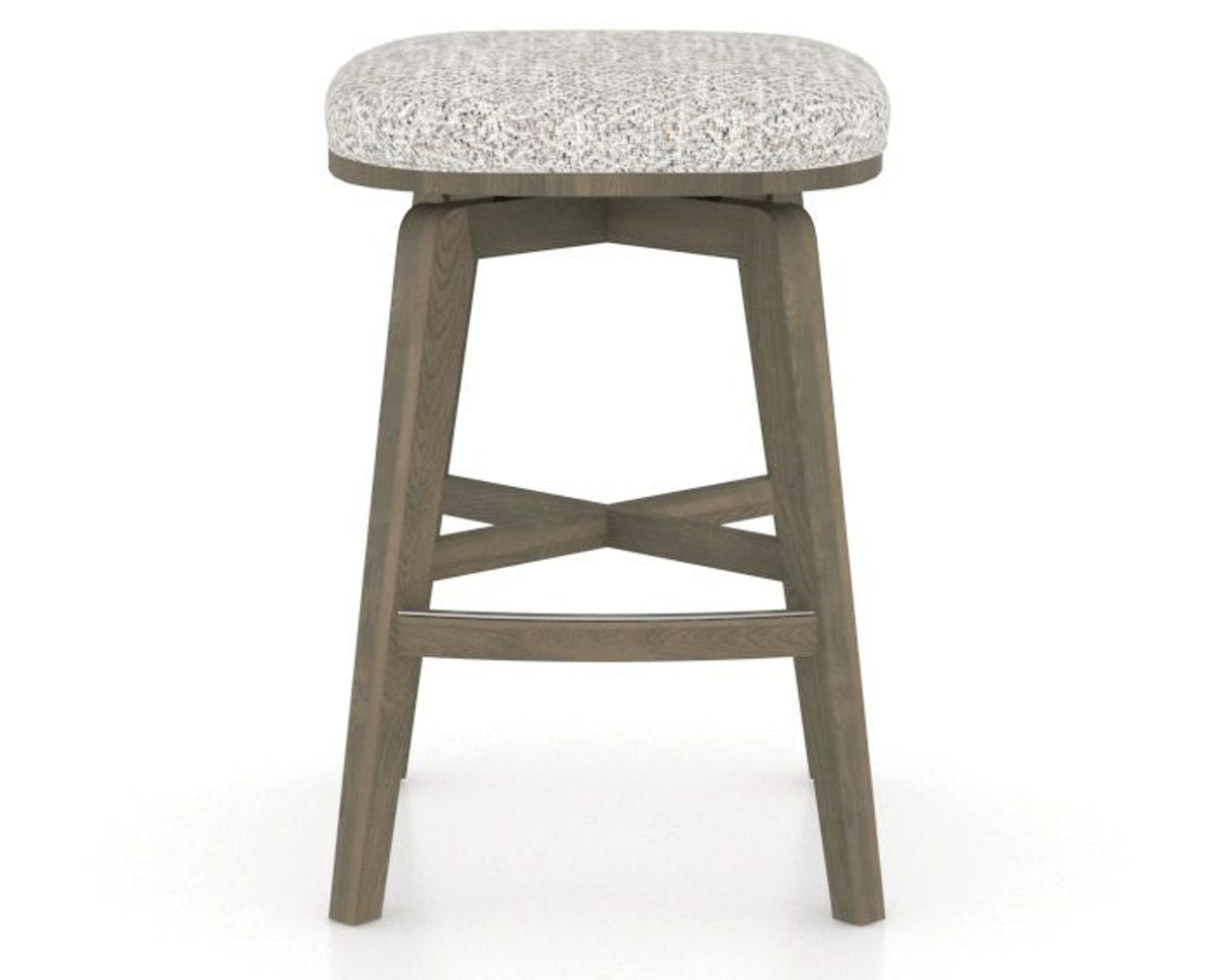 Canadel Stump Counter Stool in Shadow, FP Crypton®, front view