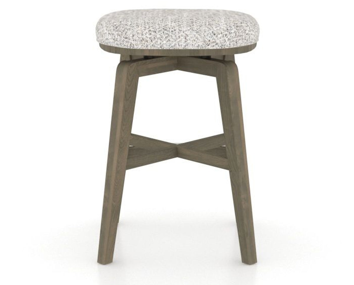 Canadel Stump Counter Stool in Shadow, FP Crypton®, back view