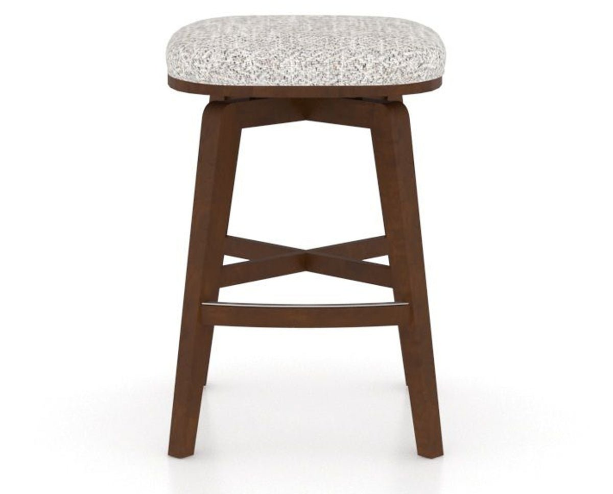 Canadel Stump Counter Stool in Cognac Washed, FP Crypton®, front view