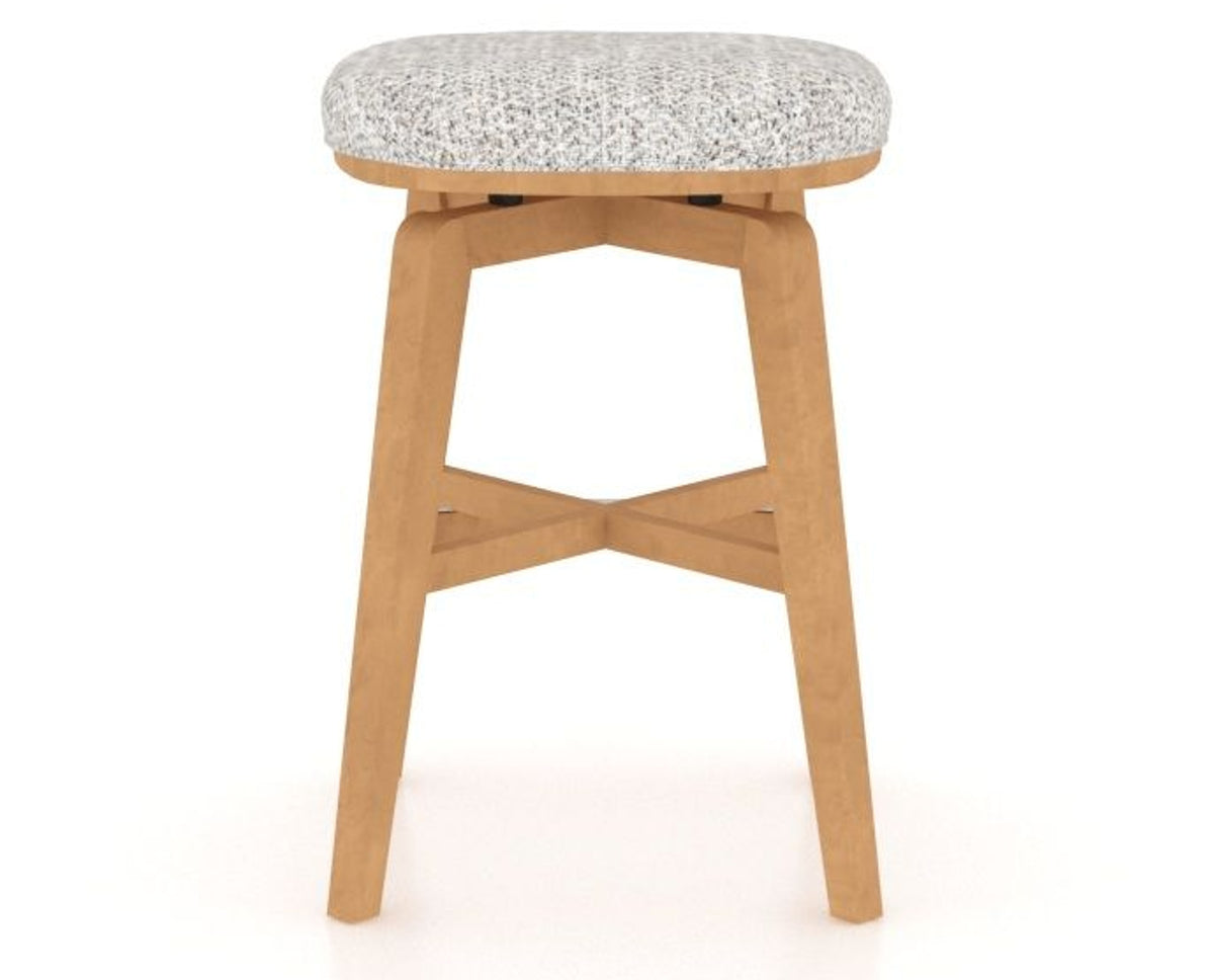 Canadel Stump Counter Stool in Caramel Washed, FP Crypton®, back view