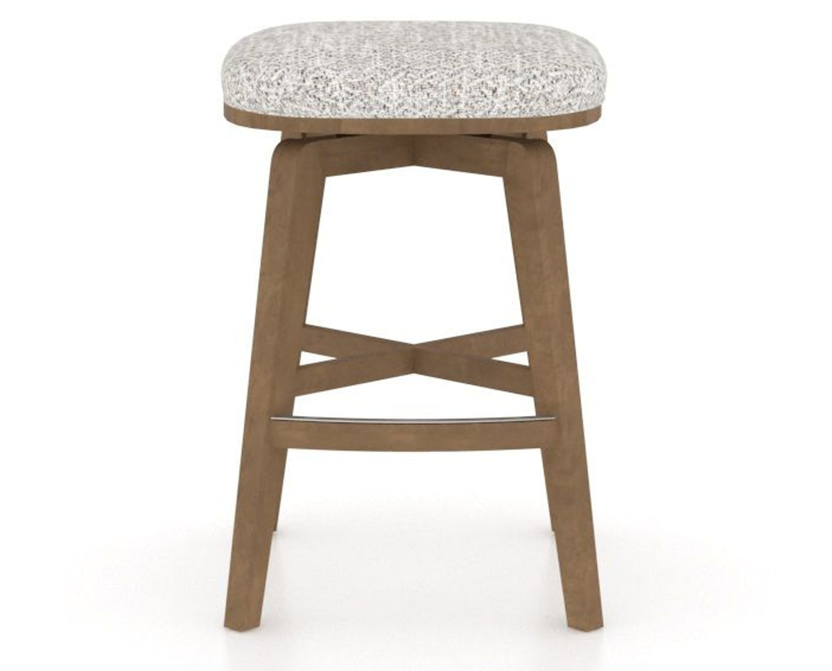 Canadel Stump Counter Stool in Pecan Washed, FP Crypton®, front view