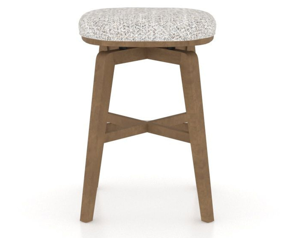 Canadel Stump Counter Stool in Pecan Washed, FP Crypton®, back view