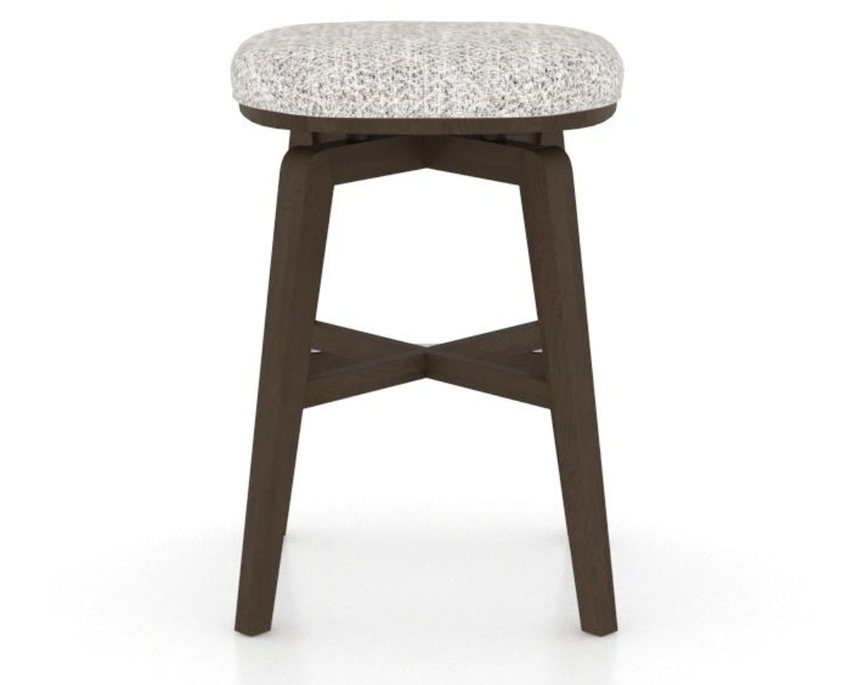 Canadel Stump Counter Stool in Hazelnut Washed, FP Crypton®, back view