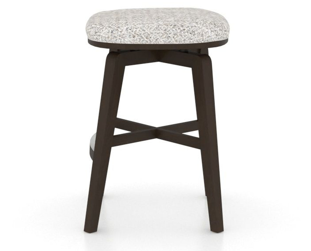 Canadel Stump Counter Stool in Davy's Grey, FP Crypton®, side view