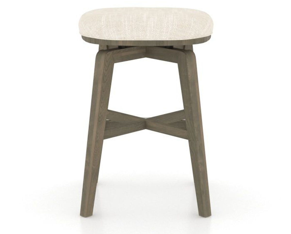 Canadel Stump Counter Stool in Shadow, FT InsideOut®, back view