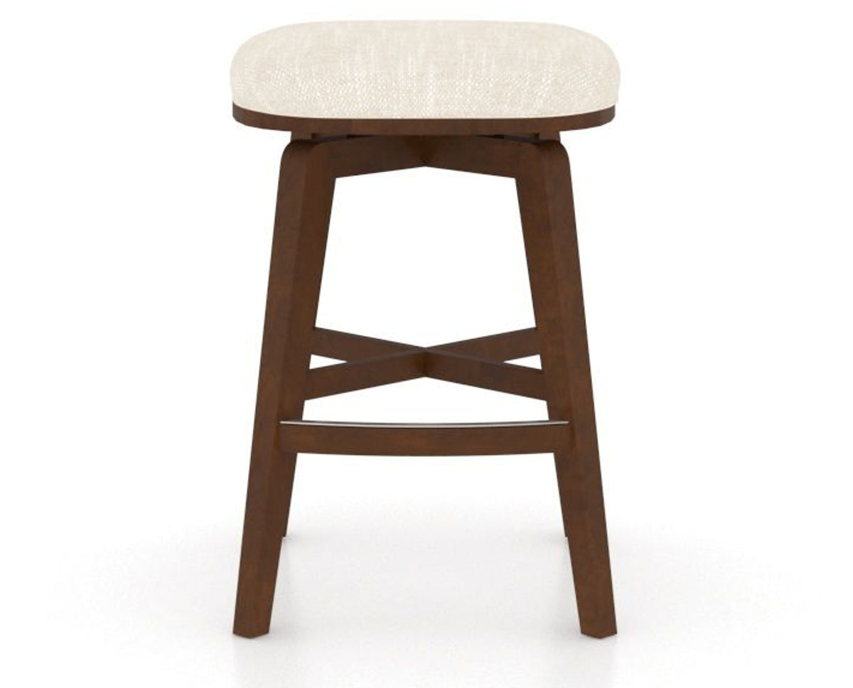 Canadel Stump Counter Stool in Cognac Washed, FT InsideOut®, front view