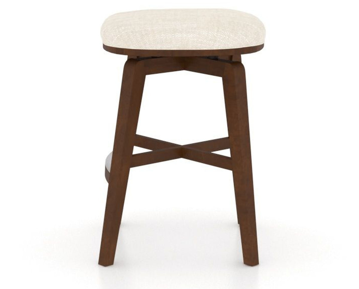 Canadel Stump Counter Stool in Cognac Washed, FT InsideOut®, side view