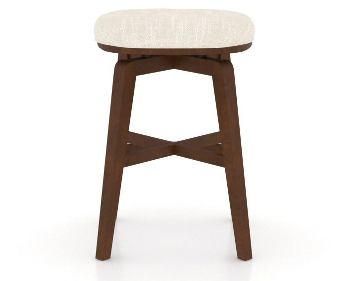 Canadel Stump Counter Stool in Cognac Washed, FT InsideOut®, back view