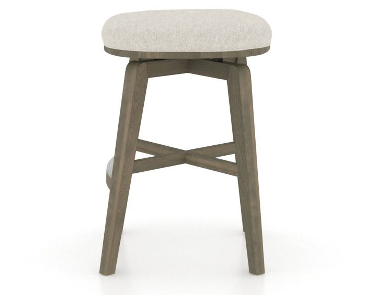 Canadel Stump Counter Stool in Shadow, TB Fabric, side view