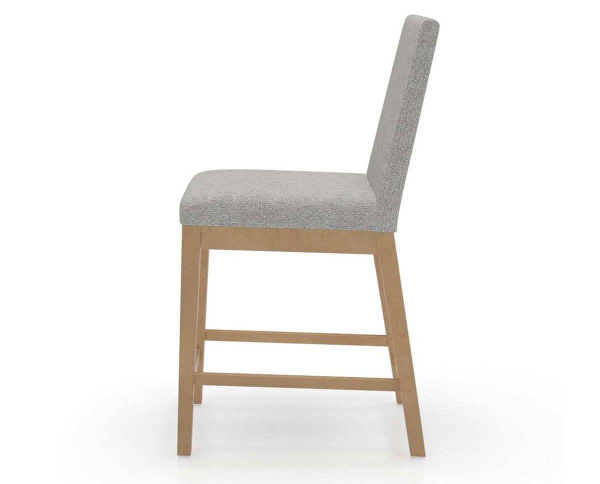 Canadel Sophia Counter Stool in Caramel Washed, 7C Fabric, side view