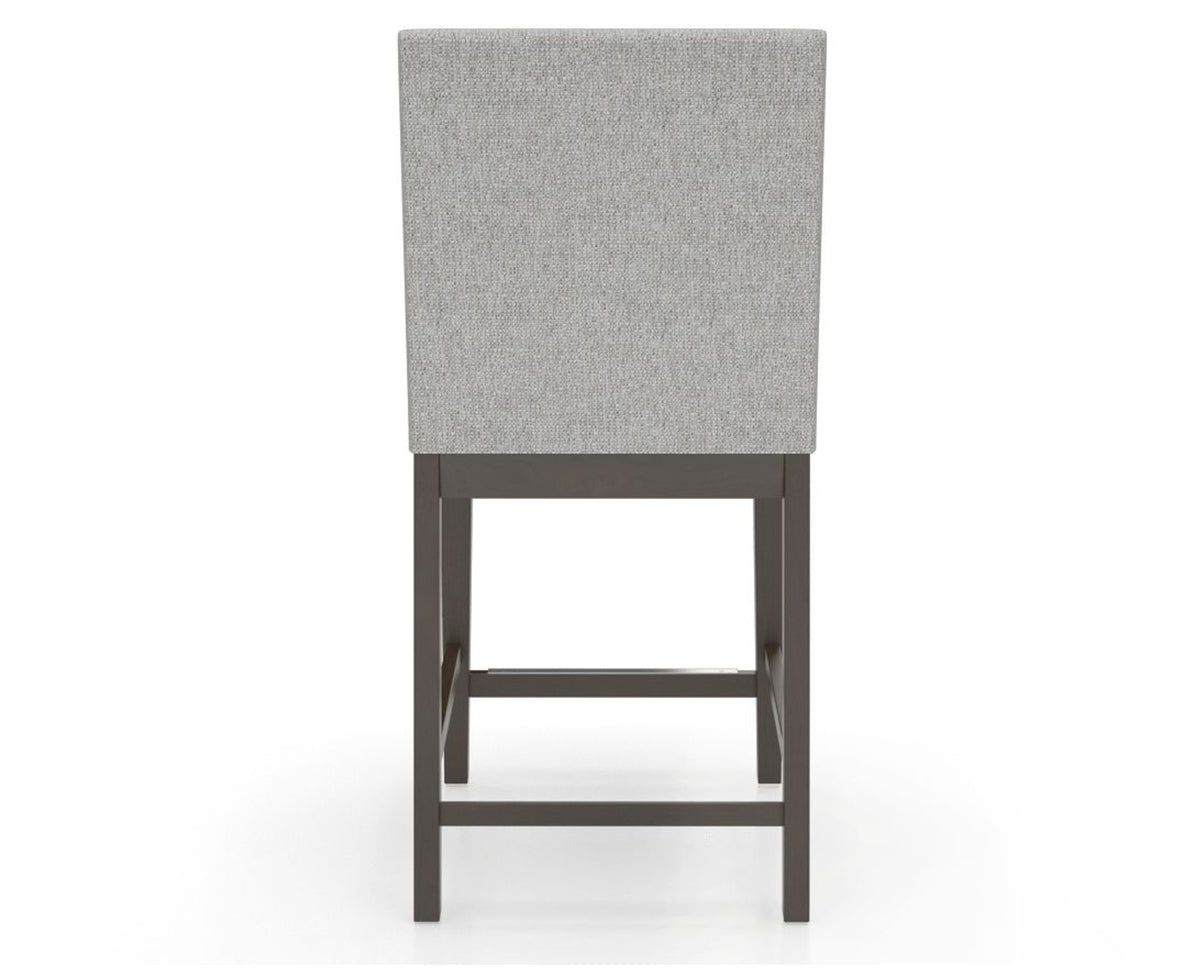 Canadel Sophia Counter Stool in Davy's Grey, 7C Fabric, back view