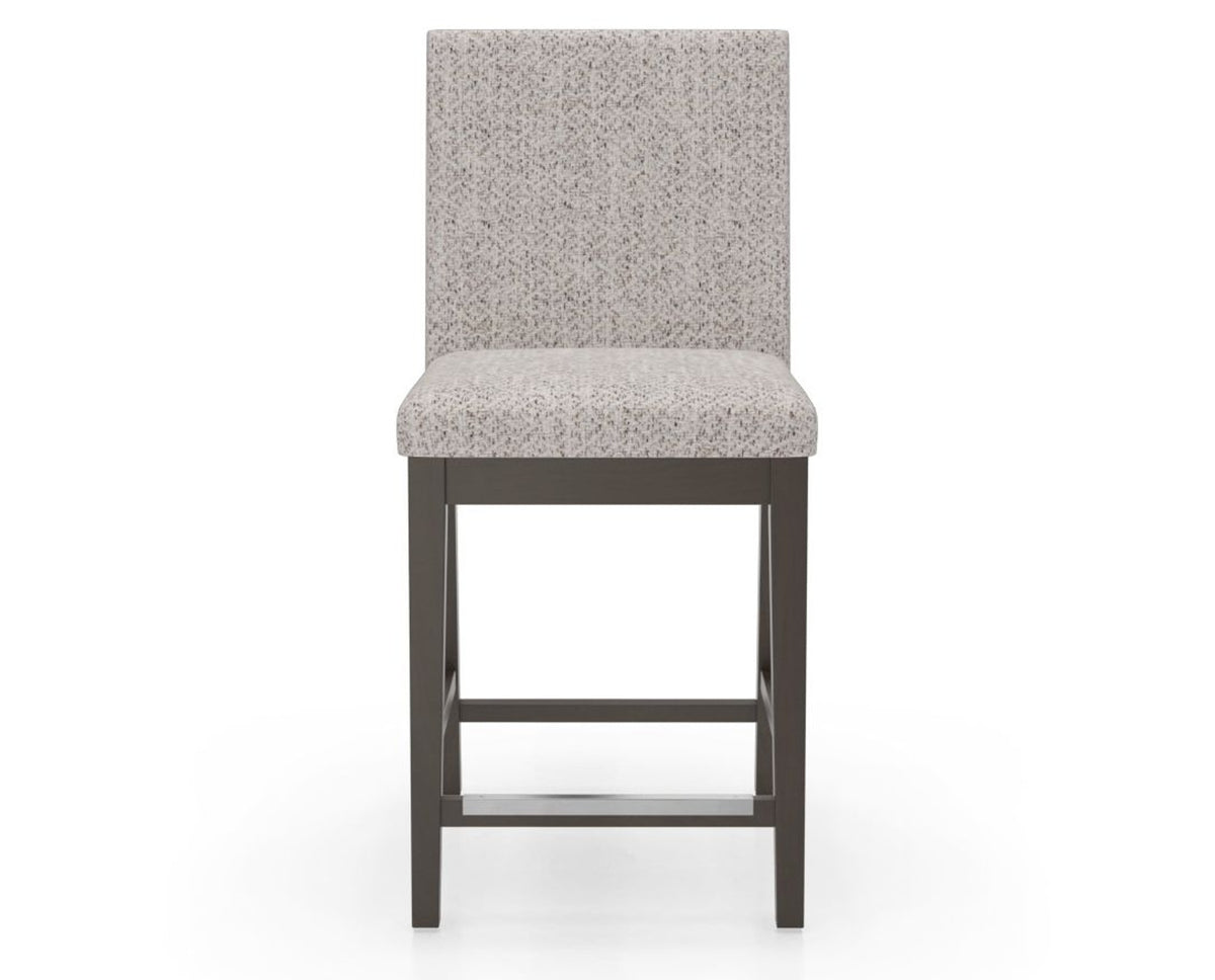 Canadel Sophia Counter Stool in Davy's Grey, FP Crypton®, front view