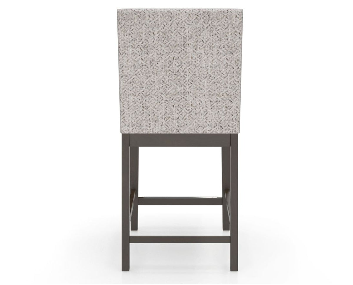Canadel Sophia Counter Stool in Davy's Grey, FP Crypton®, back view