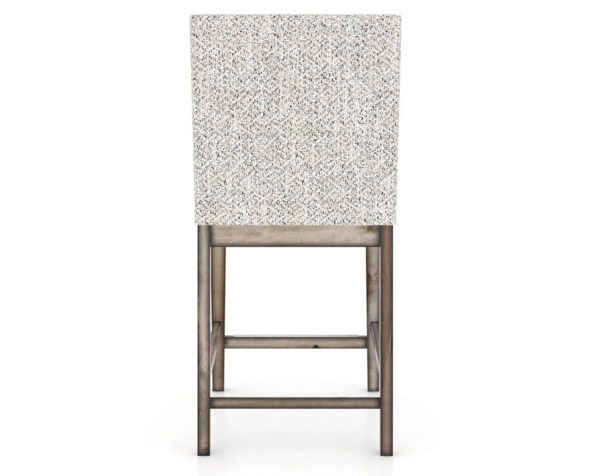 Canadel Champlain Upholstered Counter Stool 8002 in FP Crypton® and 72 Heritage Nature, back view