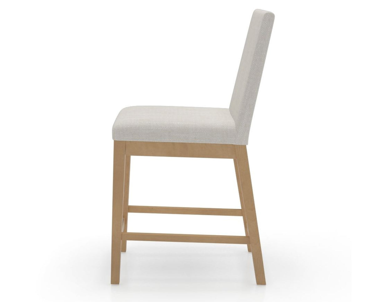 Canadel Sophia Counter Stool in Caramel Washed, FT InsideOut®, side view