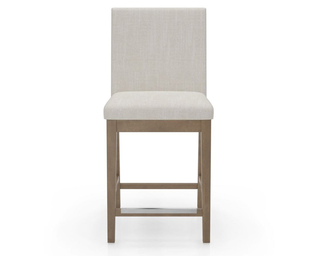 Canadel Sophia Counter Stool in Pecan Washed, FT InsideOut®, front view