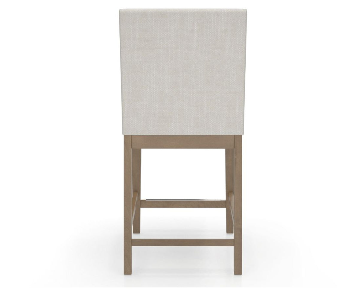 Canadel Sophia Counter Stool in Pecan Washed, FT InsideOut®, back view