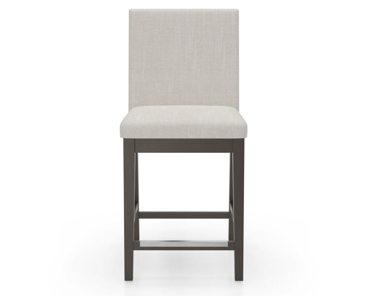 Canadel Sophia Counter Stool in Davy's Grey, FT InsideOut®, front view
