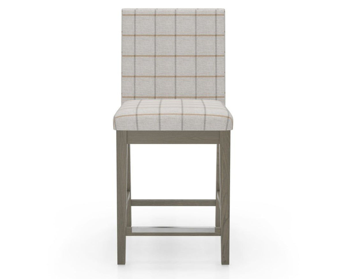 Canadel Sophia Counter Stool in Shadow, OZ Fabric, front view