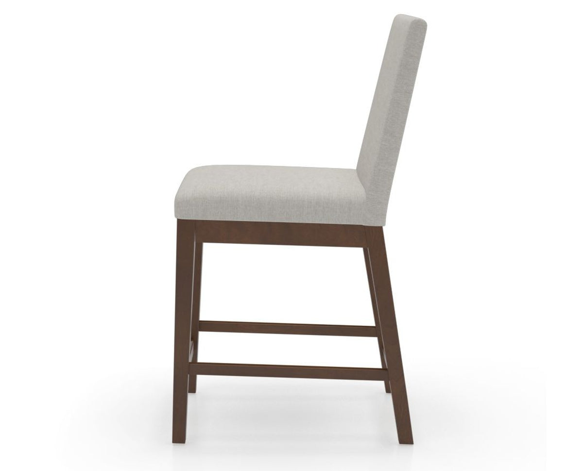 Canadel Sophia Counter Stool in Cognac Washed, TB Fabric, side view