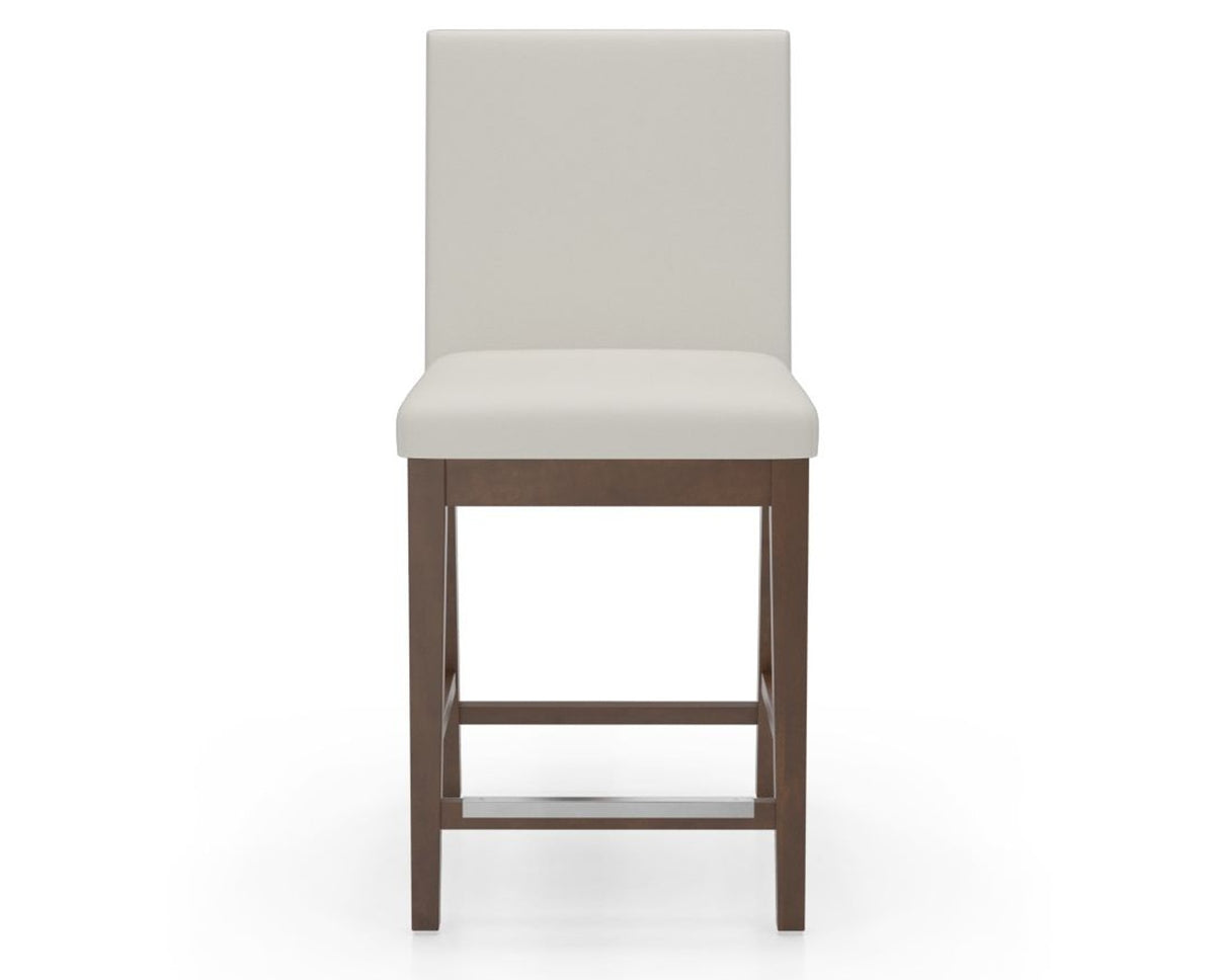 Canadel Sophia Counter Stool in Cognac Washed, YJ Faux Leather, front view