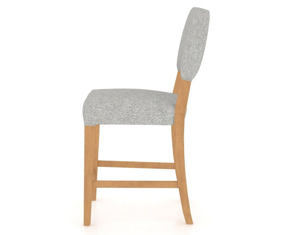 Canadel South West Counter Stool in Caramel Washed, 7C Fabric, side view