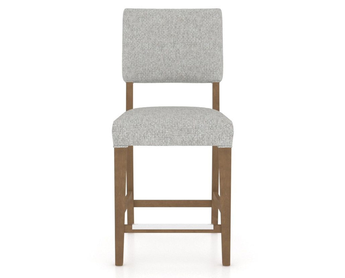 Canadel South West Counter Stool in Pecan Washed, 7C Fabric, front view