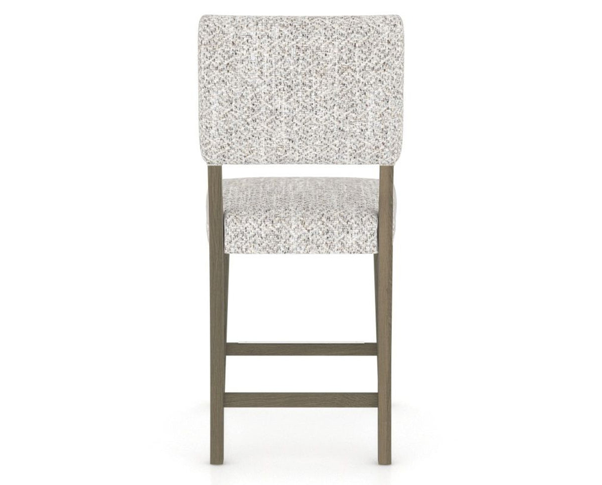 Canadel South West Counter Stool in Shadow, FP Crypton®, back view