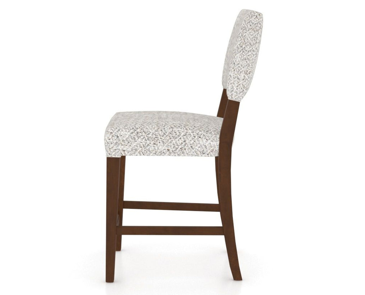 Canadel South West Counter Stool in Cognac Washed, FP Crypton®, side view
