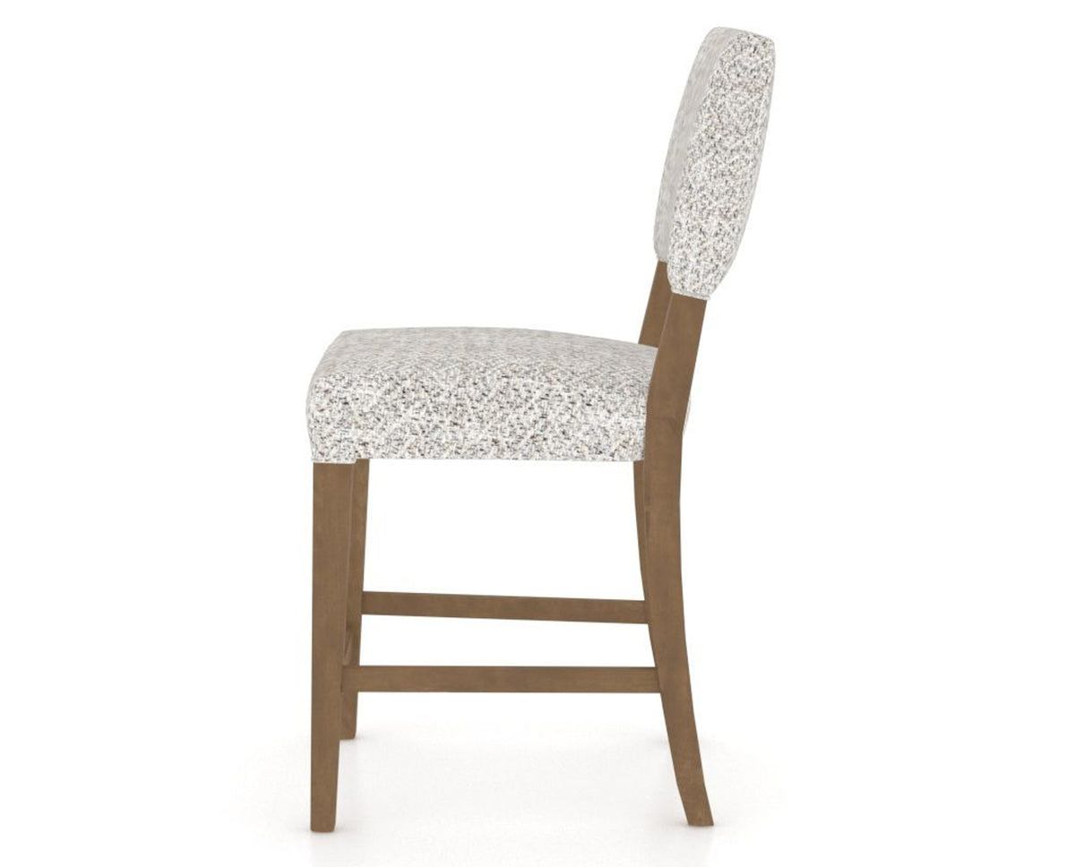 Canadel South West Counter Stool in Pecan Washed, FP Crypton®, side view