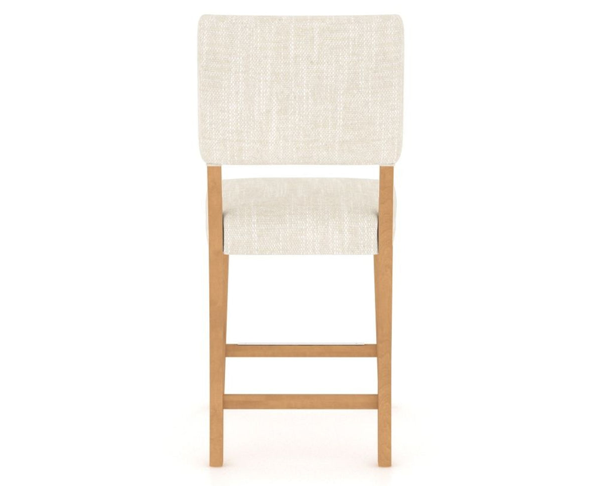 Canadel South West Counter Stool in Caramel Washed, FT InsideOut®, back view