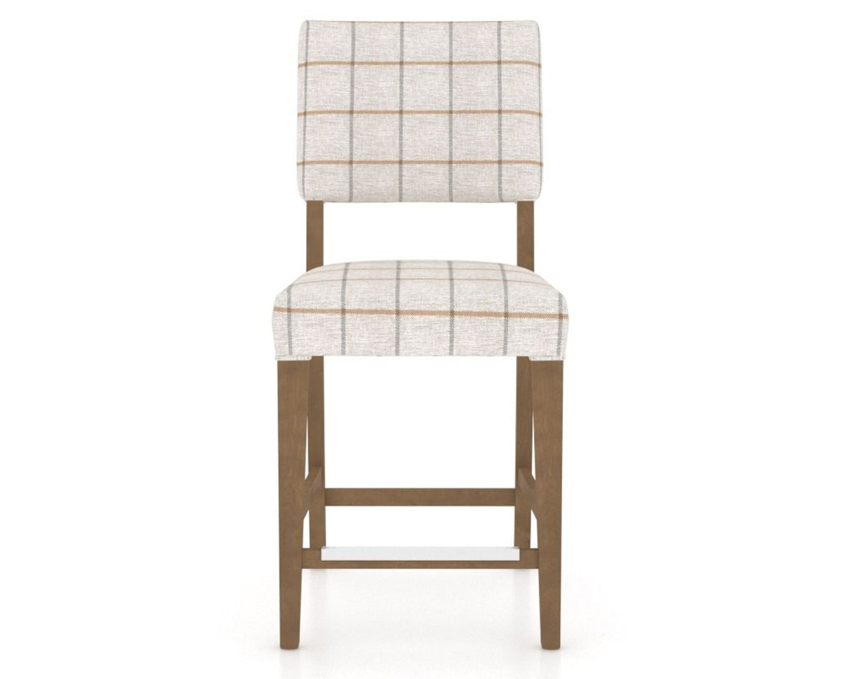 Canadel South West Counter Stool in Pecan Washed, OZ Fabric, front view