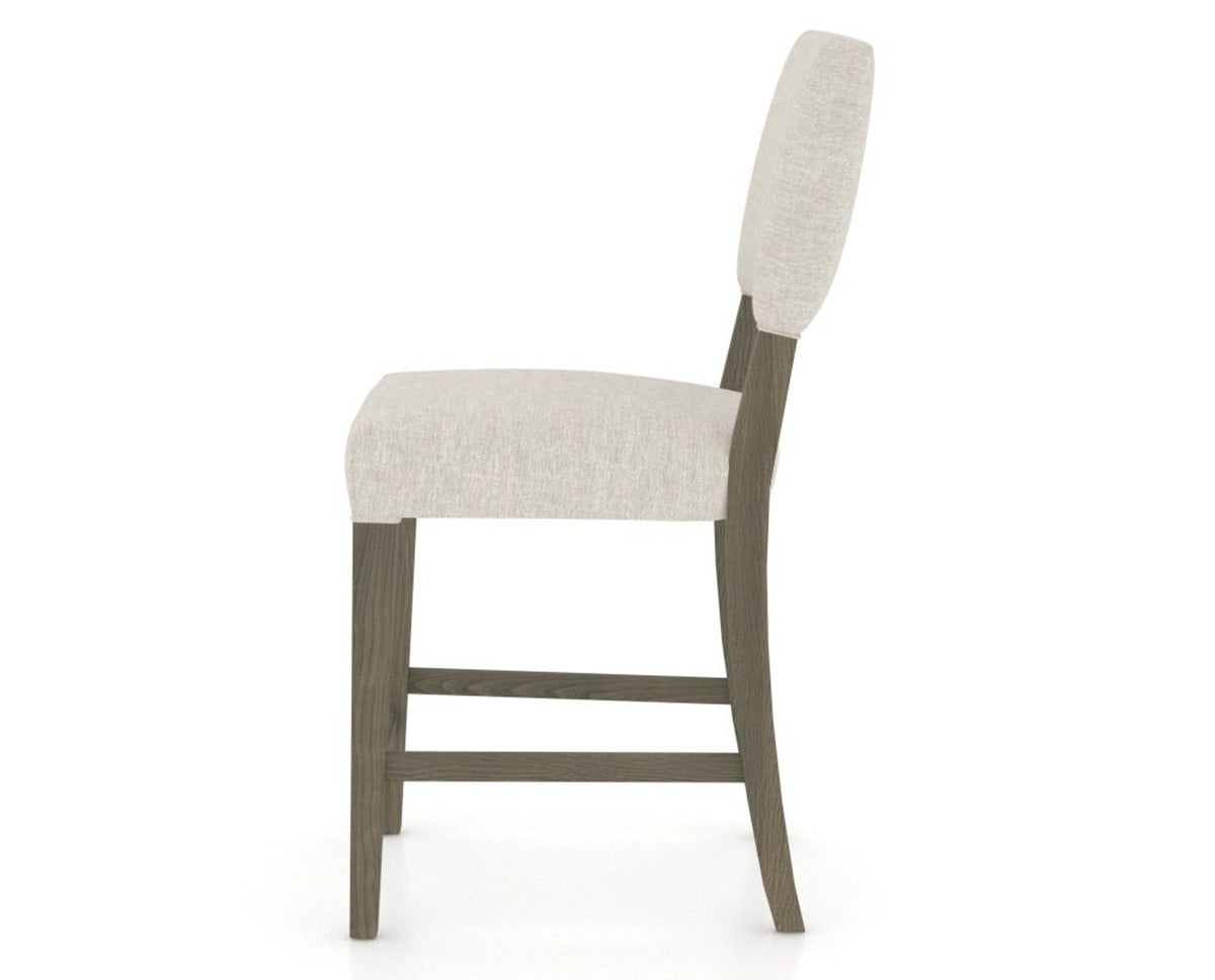 Canadel South West Counter Stool in Shadow, TB Fabric, side view