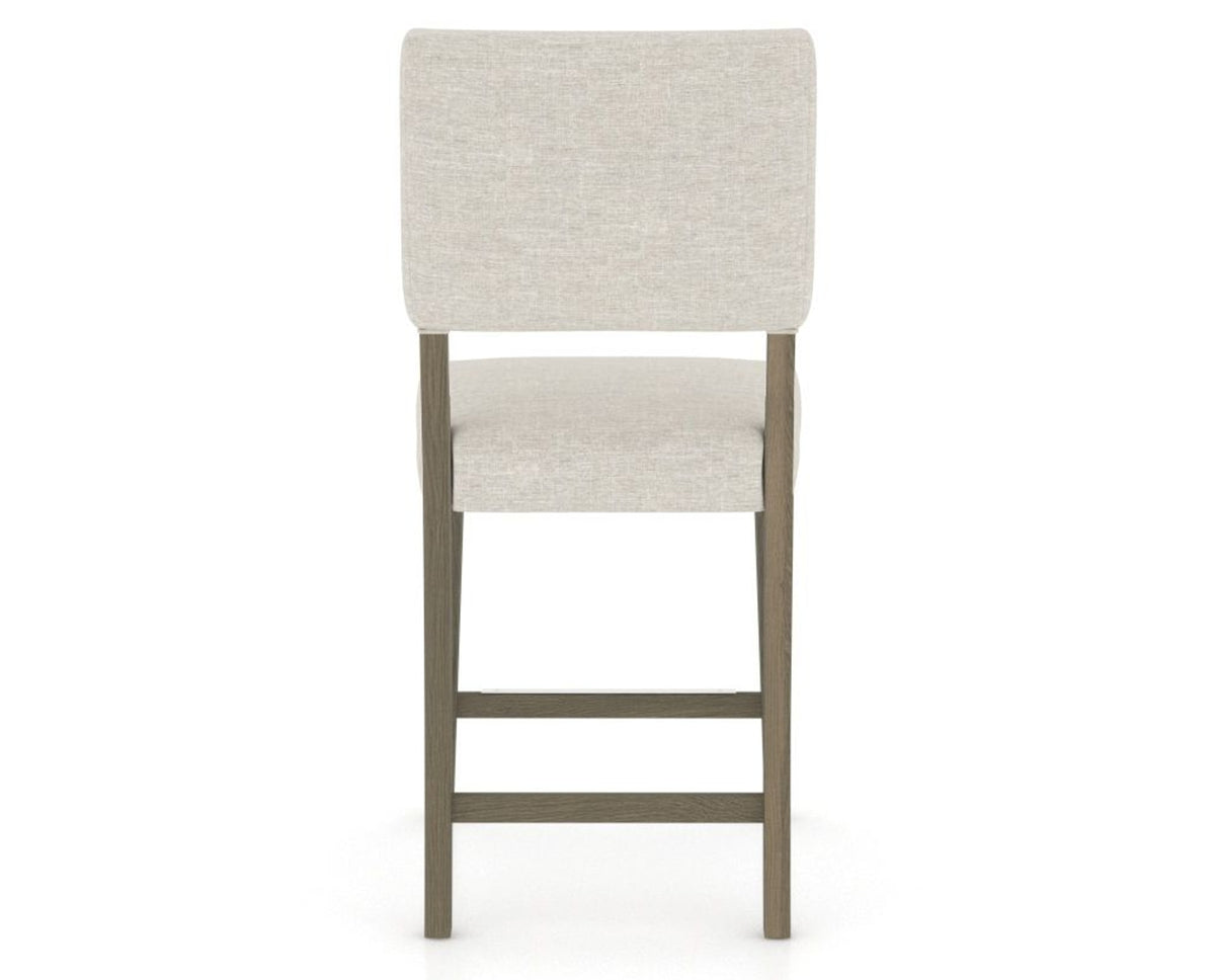 Canadel South West Counter Stool in Shadow, TB Fabric, back view