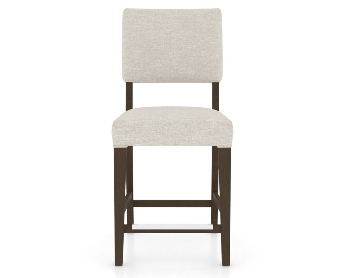 Canadel South West Counter Stool in Hazelnut Washed, TB Fabric, front view