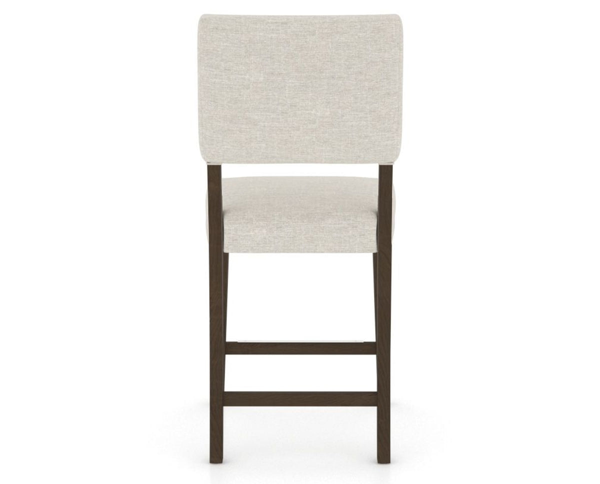 Canadel South West Counter Stool in Hazelnut Washed, TB Fabric, back view