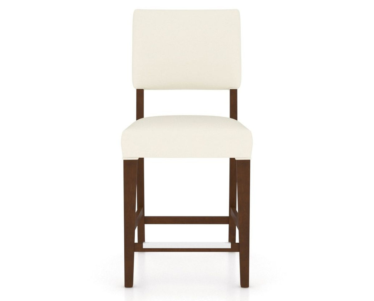 Canadel South West Counter Stool in Cognac Washed, YJ Faux Leather, front view