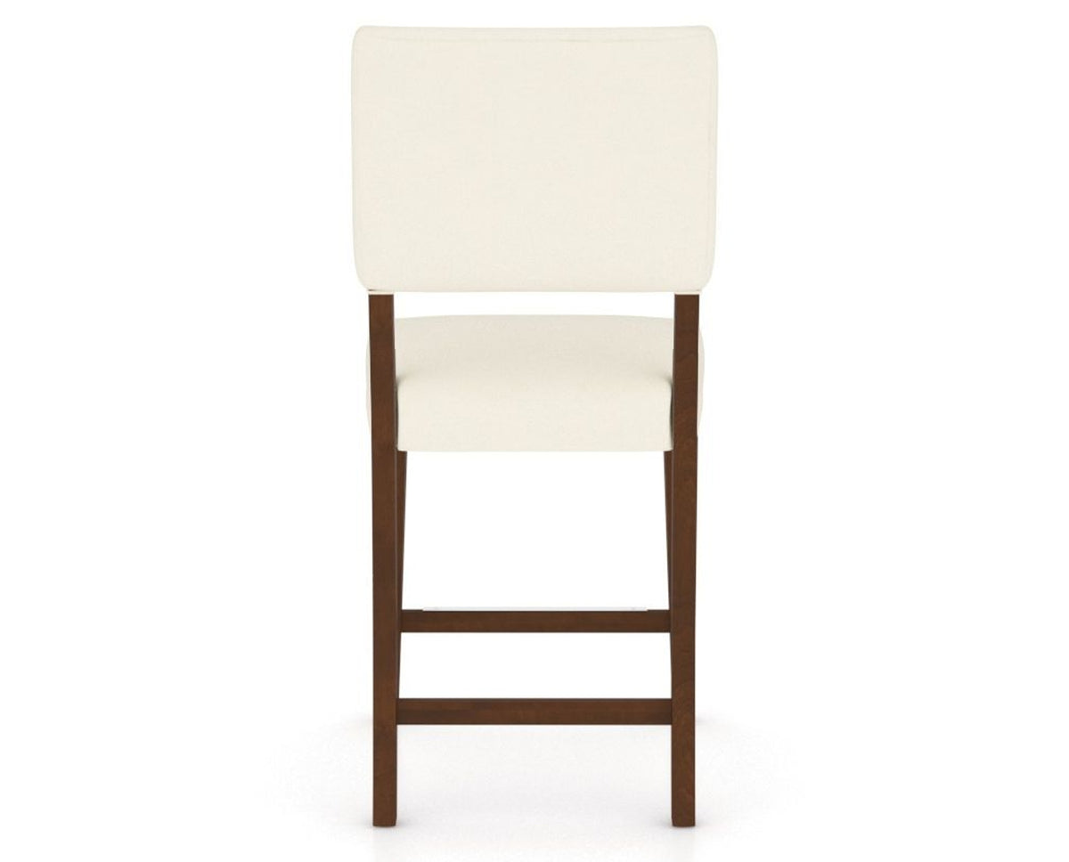 Canadel South West Counter Stool in Cognac Washed, YJ Faux Leather, back view