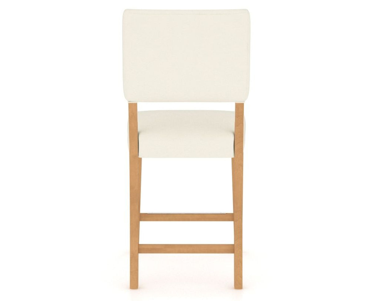 Canadel South West Counter Stool in Caramel Washed, YJ Faux Leather, back view