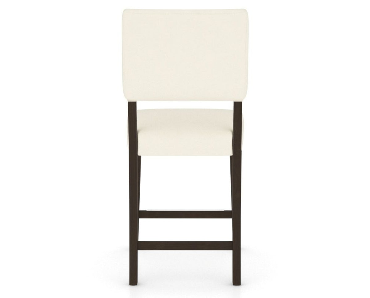 Canadel South West Counter Stool in Davy's Grey, YJ Faux Leather, back view