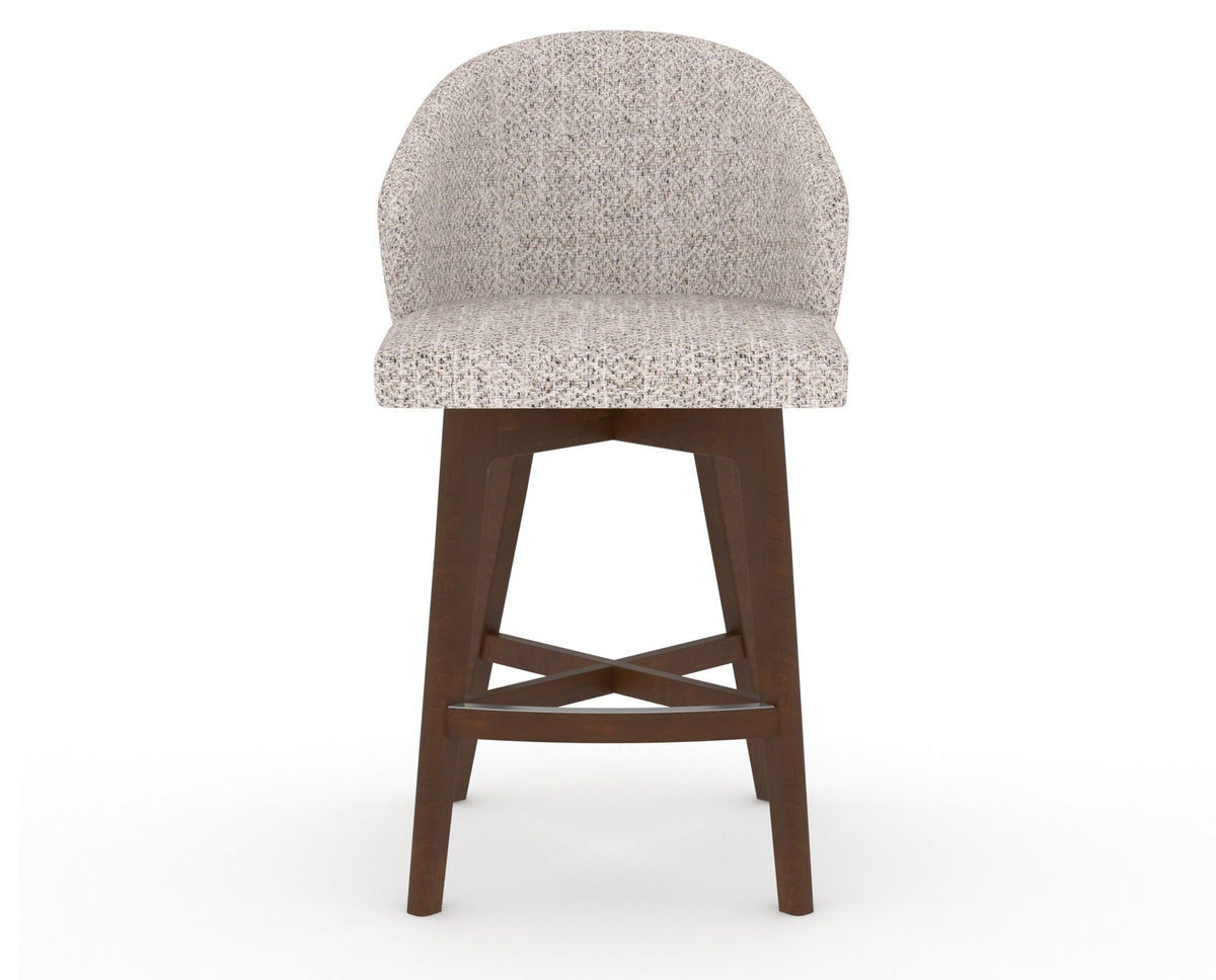 Canadel Downtown Point Counter Stool in Cognac Washed, FP Crypton®, front view