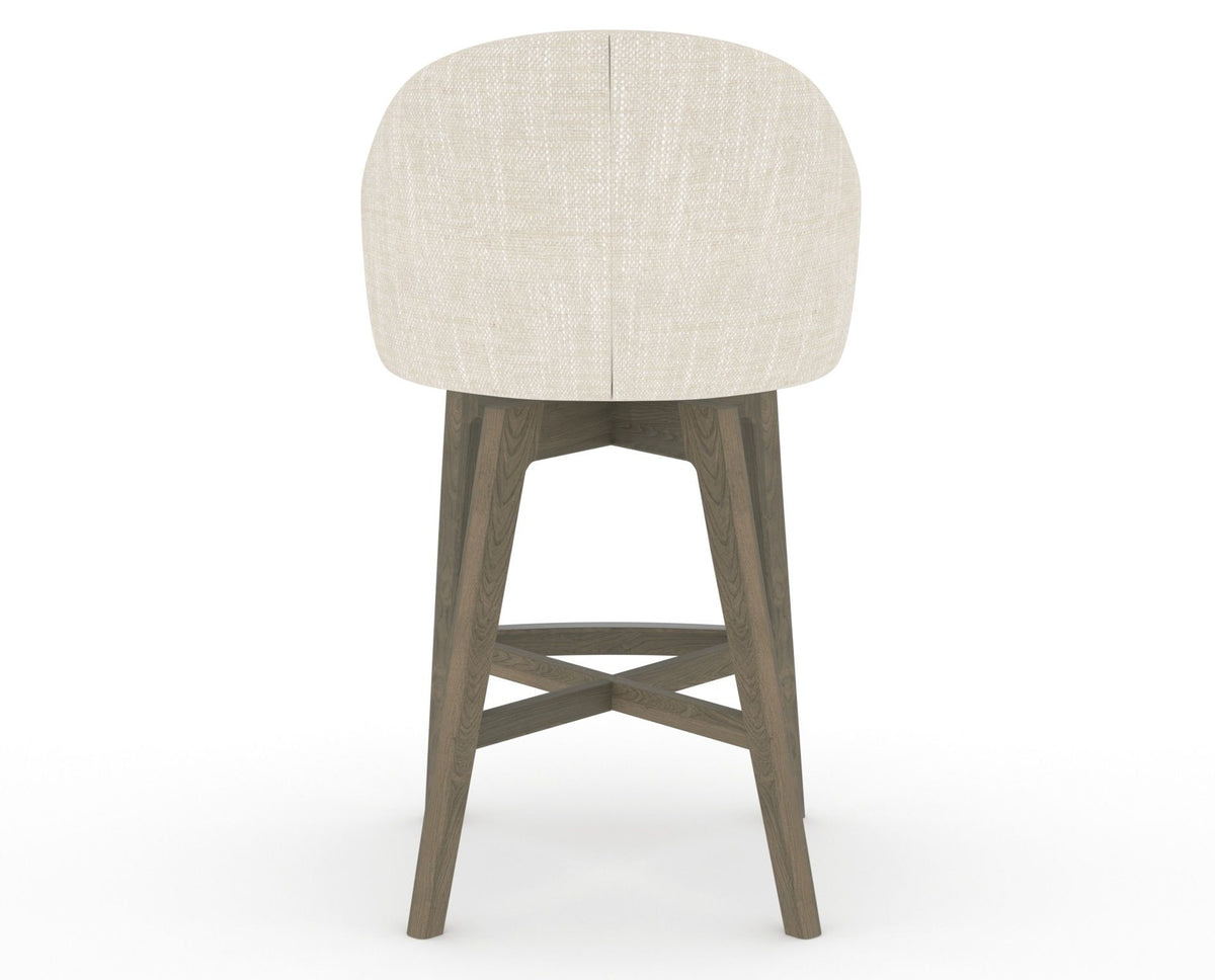Canadel Downtown Point Counter Stool in Shadow, FT InsideOut®, back view